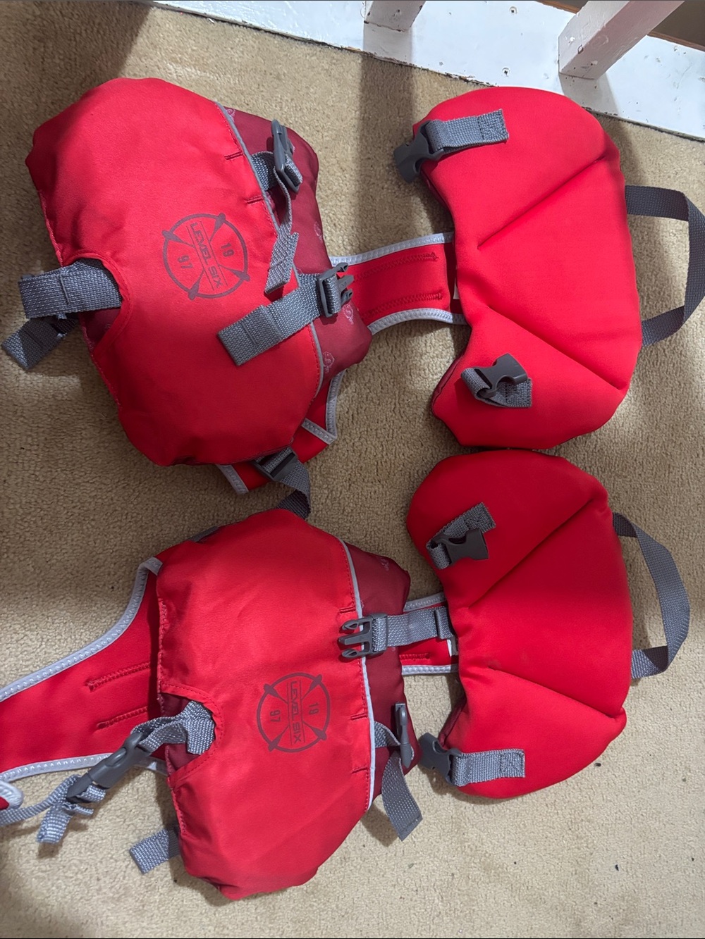 Kids Red Floatation Vest / Puddle Jumper Style - Unbranded